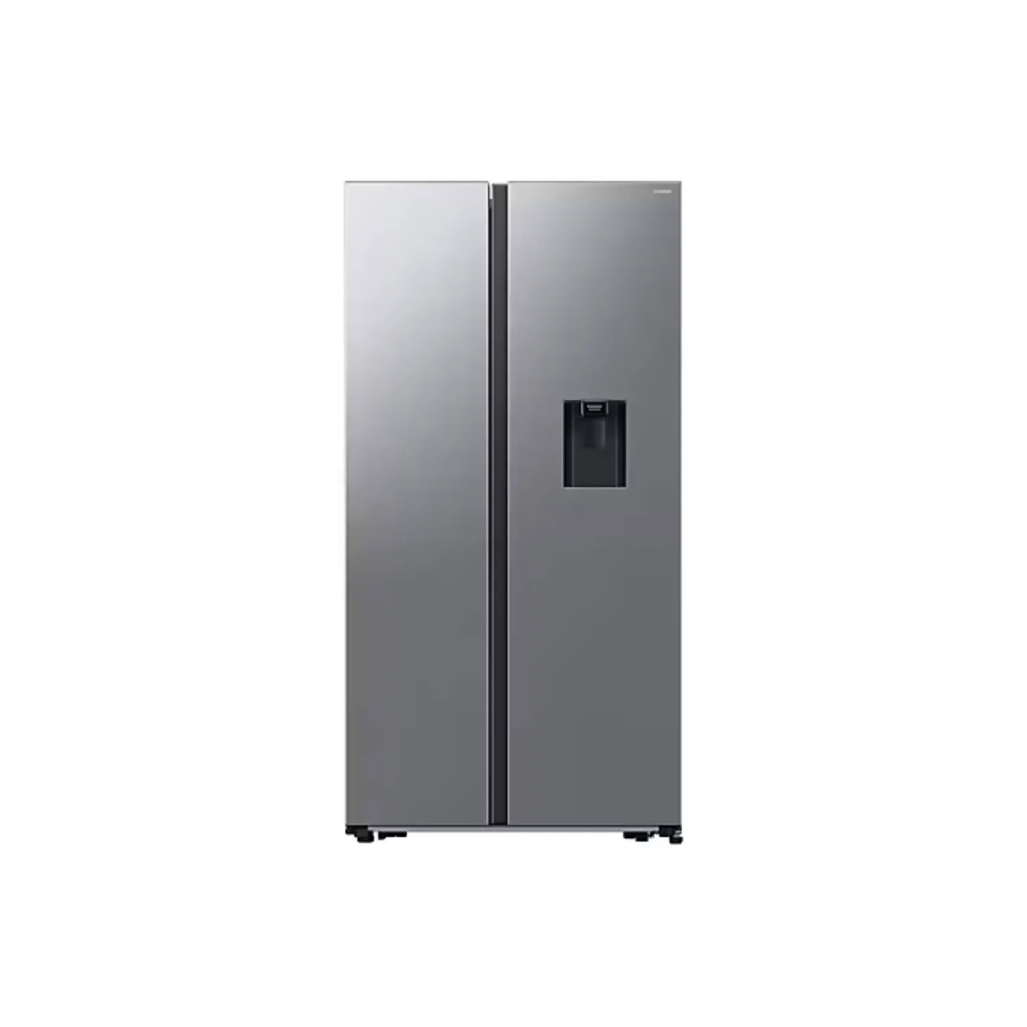 Refrigerador Samsung modelo LL0101 con puertas dobles y dispensador de agua en acero inoxidable